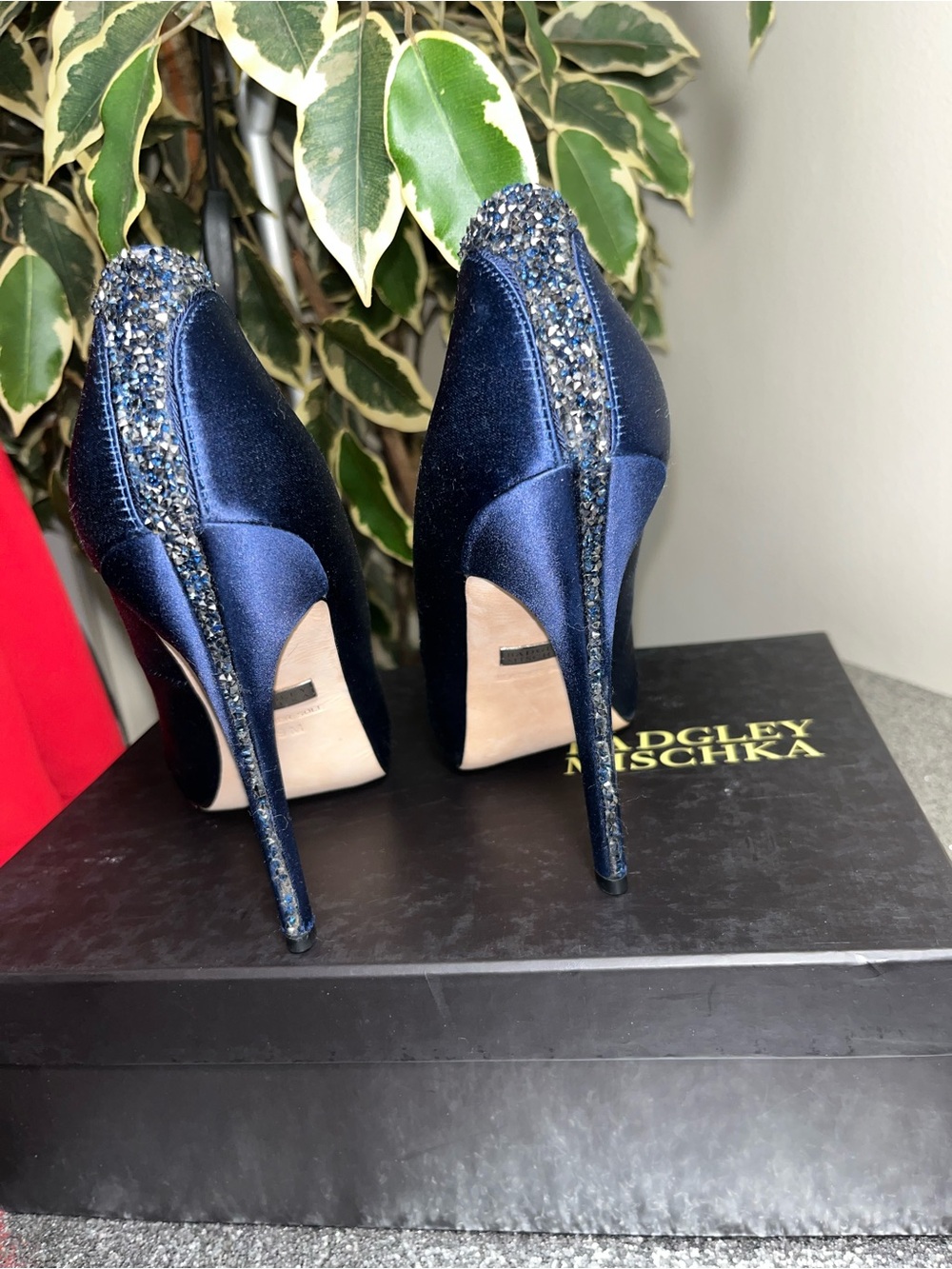 Badgley Mischka Women's Kiara Peep Toe Evening Pumps